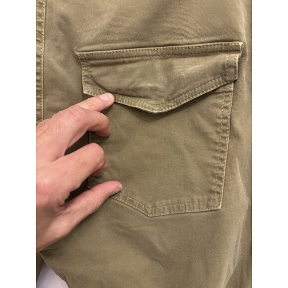 Nili Lotan French military $375 Army Green wide leg cropped Pants sz 4 2609988 - Picture 7 of 12